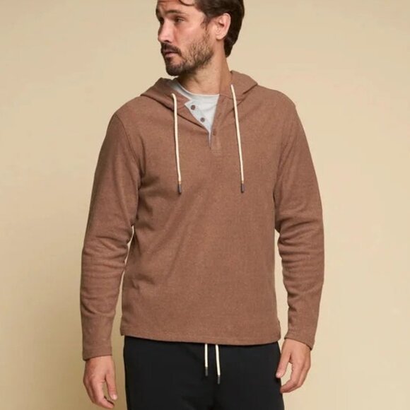Fundamental Coast Coco Soft Henley Hoodie